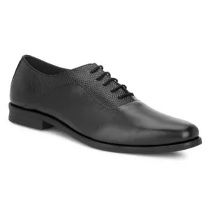 Leather Lace up Derby-Matte Formal Shoes