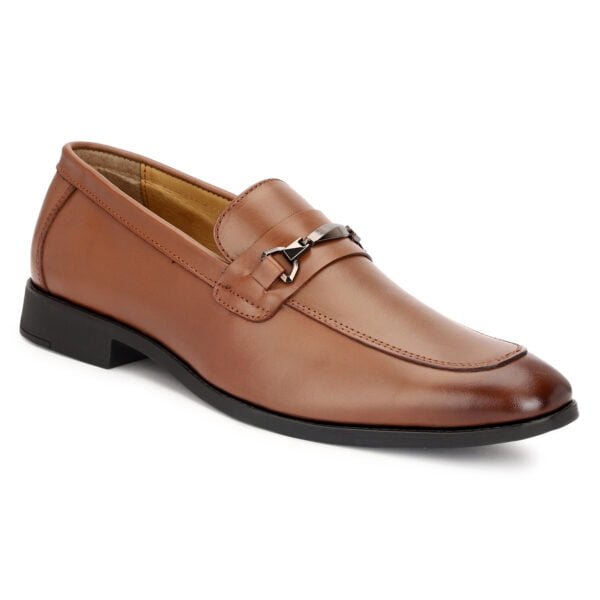 Leather Slip on Buckle Formal Shoe