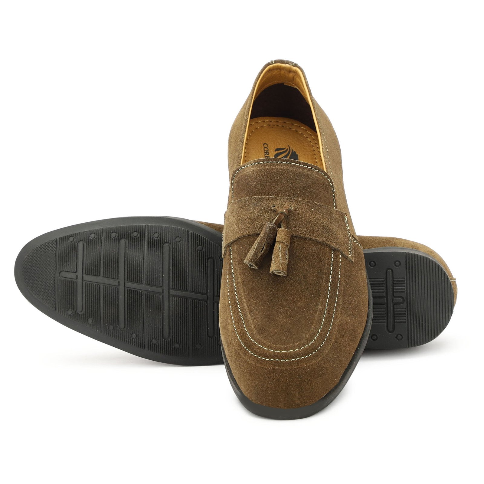 Suede Leather Slip on Loafer with Tassels – Corbin Clark
